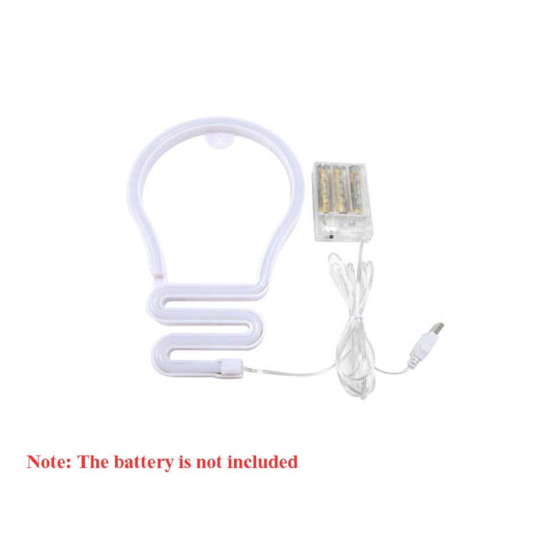 Bulb Neon Light Battery USB Dual-Power LED Decorative Modeling Lamp