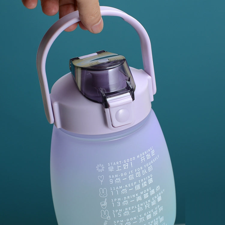 1.1L Portable Large Belly Water Cup High Temperature & Drop Resistant Straw Cup