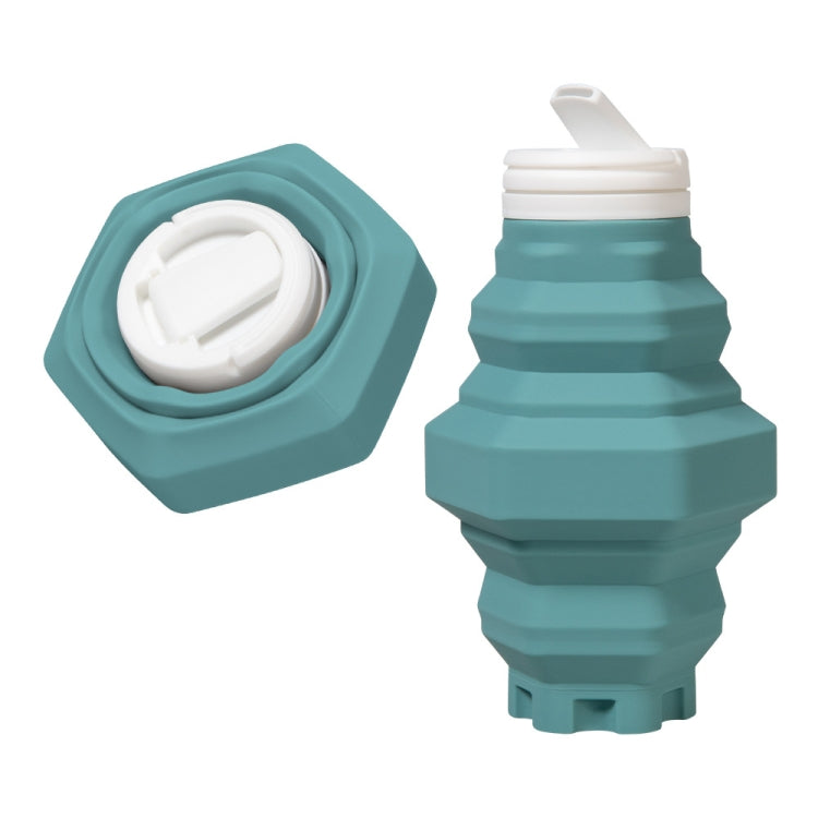 500ml Folding Water Cup Silicone Sports Bottle Outdoor Compressed Water Bottle Portable Travel Cup