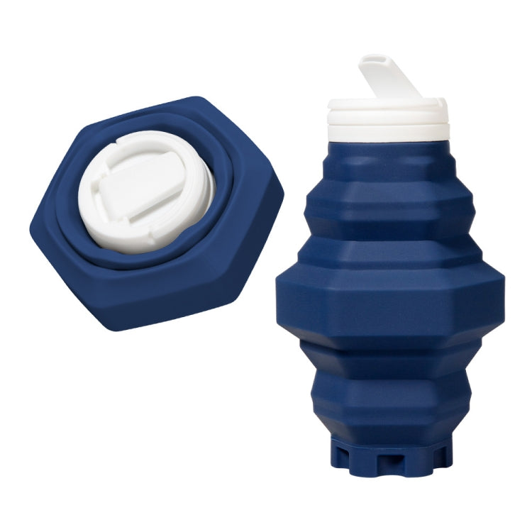 500ml Folding Water Cup Silicone Sports Bottle Outdoor Compressed Water Bottle Portable Travel Cup