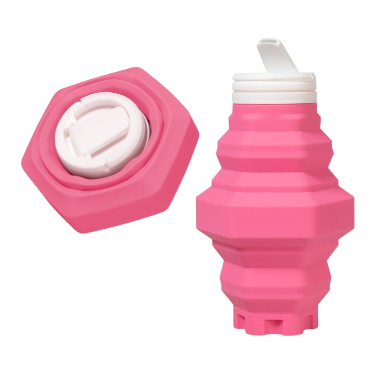 500ml Folding Water Cup Silicone Sports Bottle Outdoor Compressed Water Bottle Portable Travel Cup