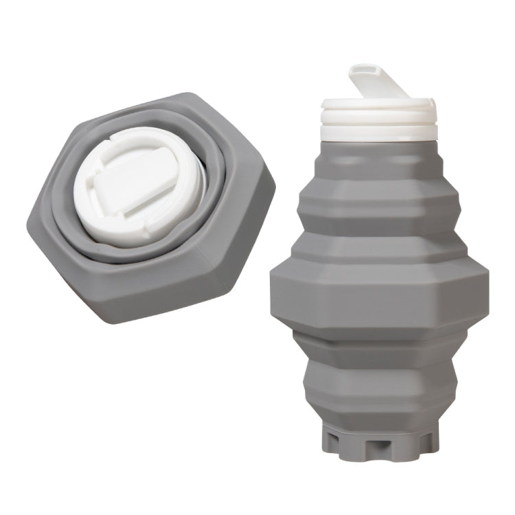 500ml Folding Water Cup Silicone Sports Bottle Outdoor Compressed Water Bottle Portable Travel Cup