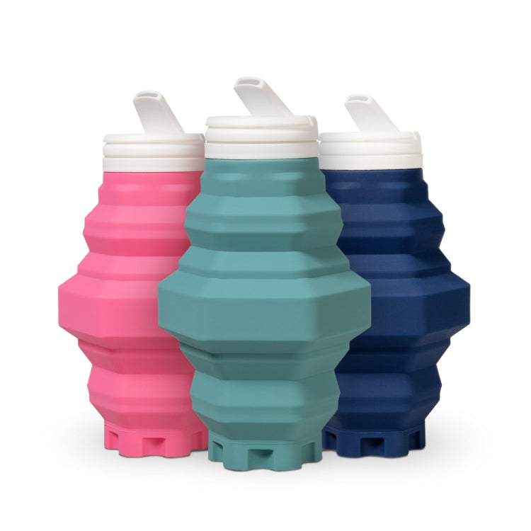 500ml Folding Water Cup Silicone Sports Bottle Outdoor Compressed Water Bottle Portable Travel Cup