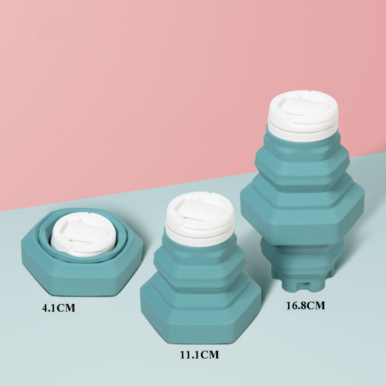 500ml Folding Water Cup Silicone Sports Bottle Outdoor Compressed Water Bottle Portable Travel Cup