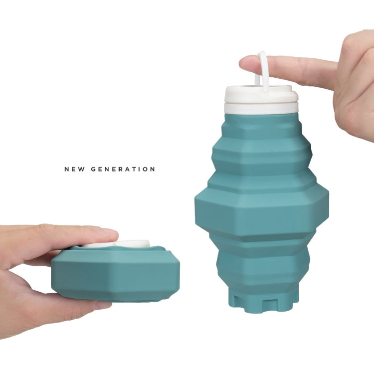 500ml Folding Water Cup Silicone Sports Bottle Outdoor Compressed Water Bottle Portable Travel Cup