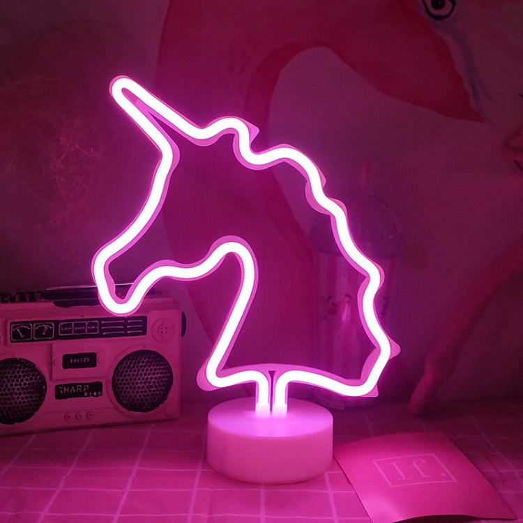 LED Neon Unicorn Night Light Bedroom Decoration Light