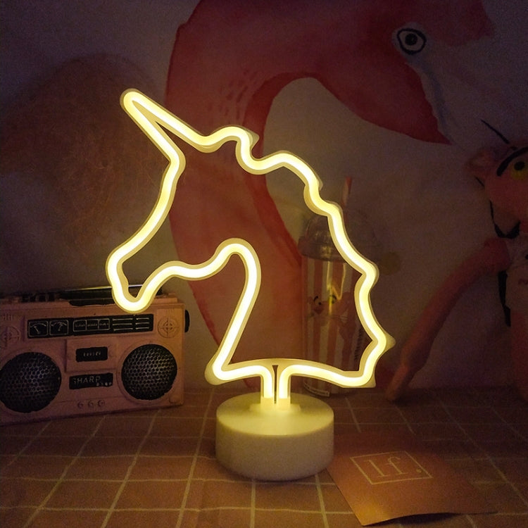 LED Neon Unicorn Night Light Bedroom Decoration Light