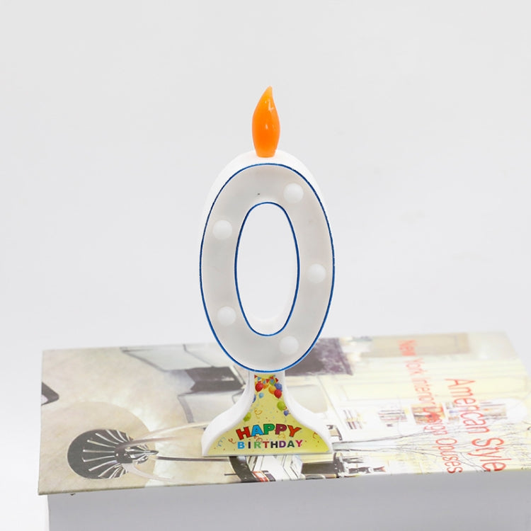 2 PCS Colorful Light Number Modeling Light Luminous Birthday Candle Light Confession Decoration Light