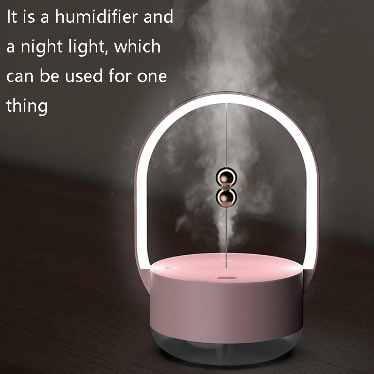 JSQ-36 Desktop Humidifier Hand-Held Night Light Hydrating Instrument(Pink)