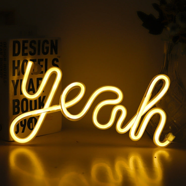 LED Yeah Neon Lights Bedroom Decoration Night Light