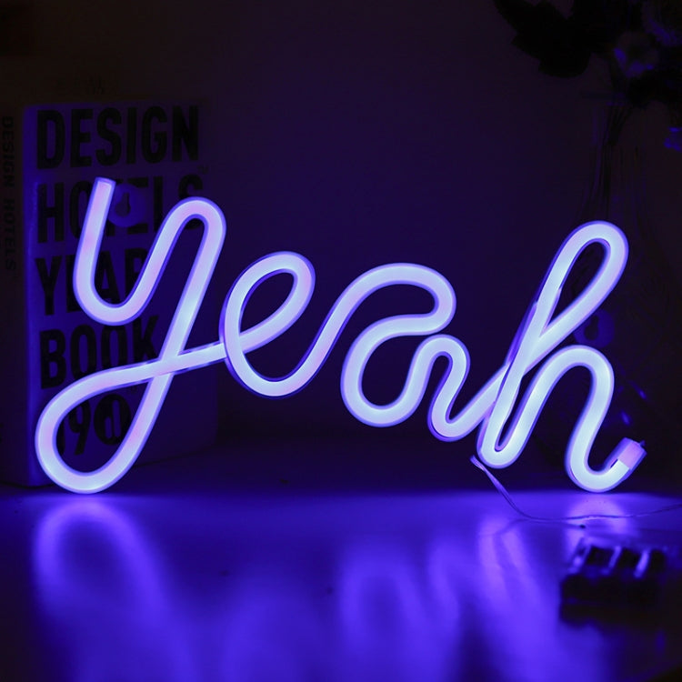 LED Yeah Neon Lights Bedroom Decoration Night Light