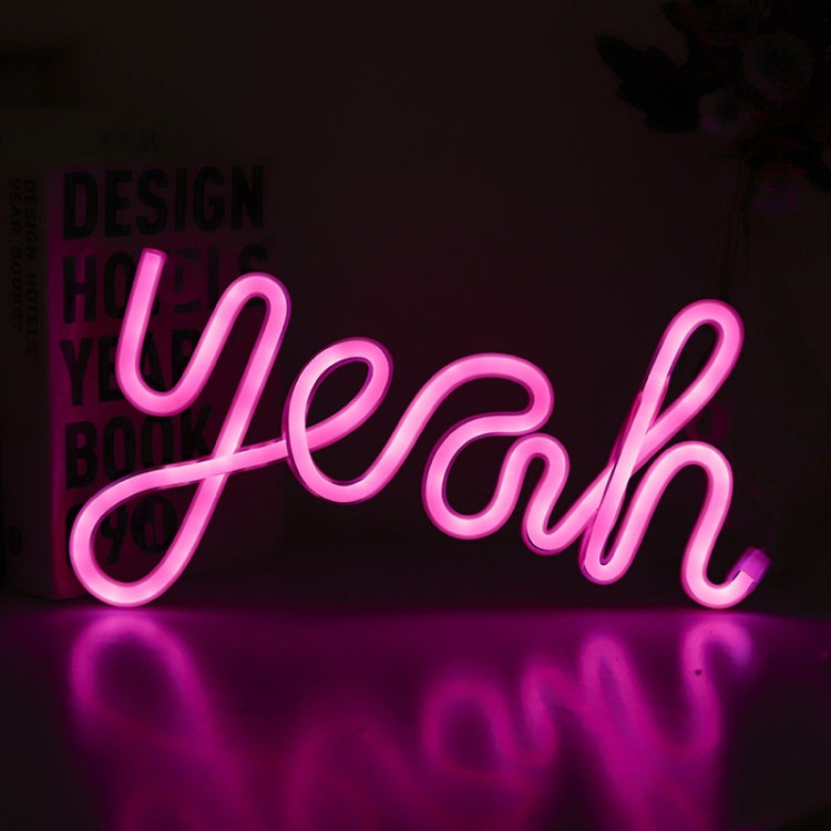 LED Yeah Neon Lights Bedroom Decoration Night Light