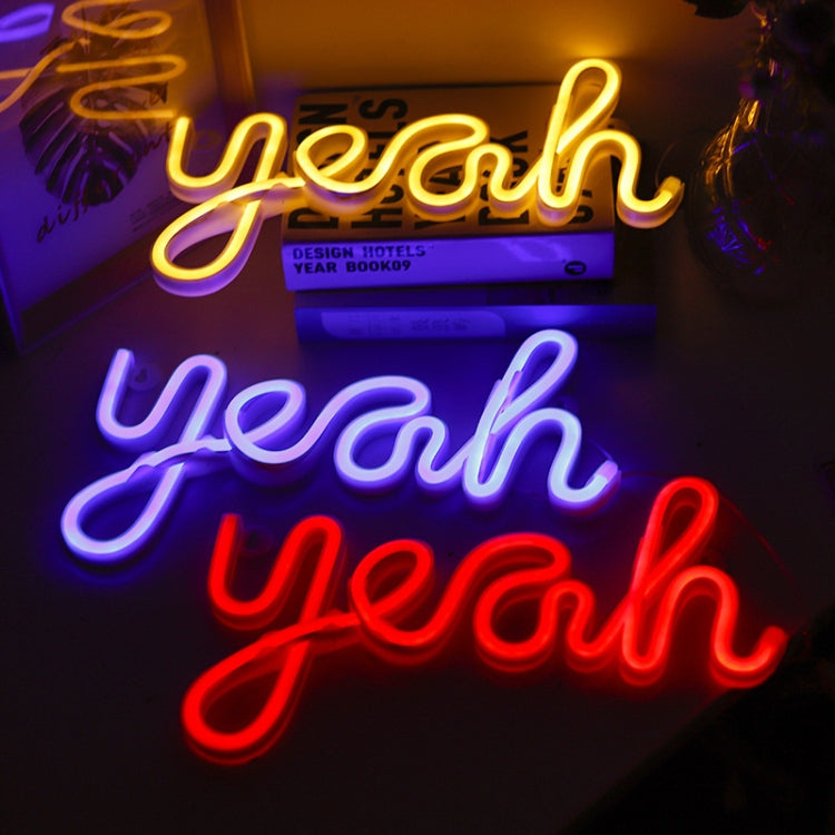 LED Yeah Neon Lights Bedroom Decoration Night Light