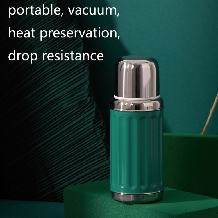 Retro Stainless Steel Vacuum Flask Large Capacity Portable Water Cup, Capacity: 450ml