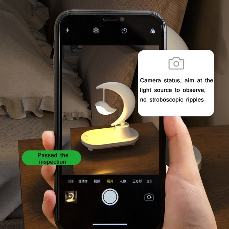 5W Bluetooth Speaker Bedside LED Colorful Atmosphere Night Light, Spec: Wireless Charging