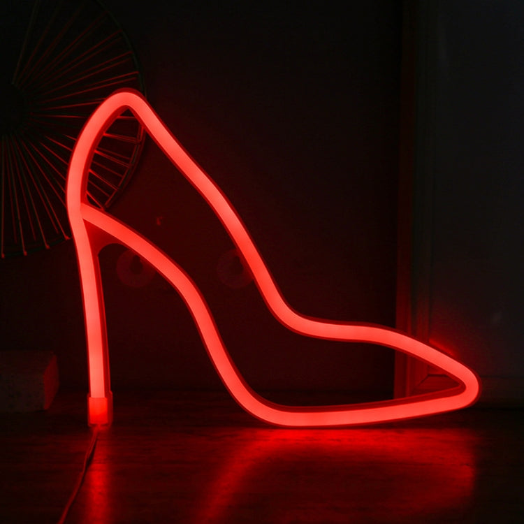 LED High Heels Neon Modeling Lights Bar Cafe Decoration Lights Lights