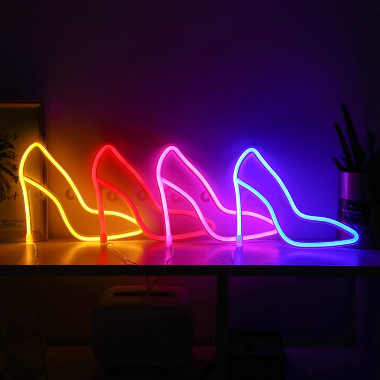 LED High Heels Neon Modeling Lights Bar Cafe Decoration Lights Lights