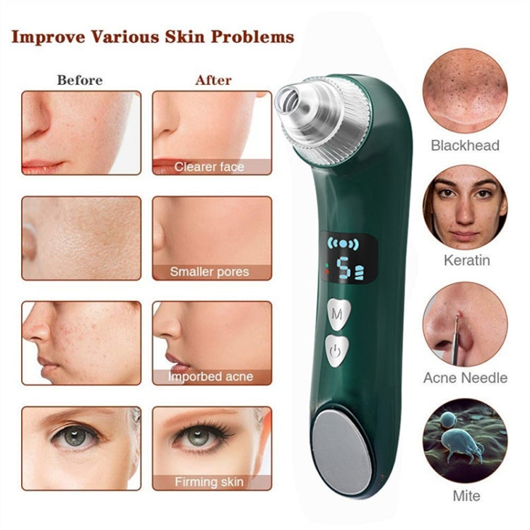 Blackhead Beauty equipment Electric Heating Pore Cleaner, Colour: Visual Heating (White)