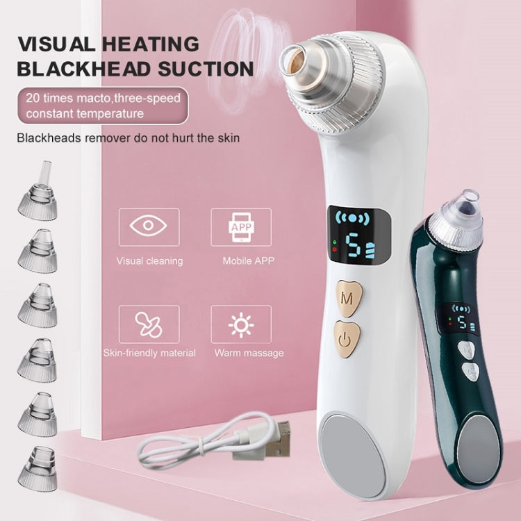 Blackhead Beauty equipment Electric Heating Pore Cleaner, Colour: Visual Heating (Green)