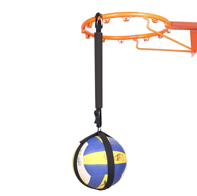 Suspended Basketball Jump Training Aid Volleyball Foam Stick Swivel Bandage Juggle Device(Black)