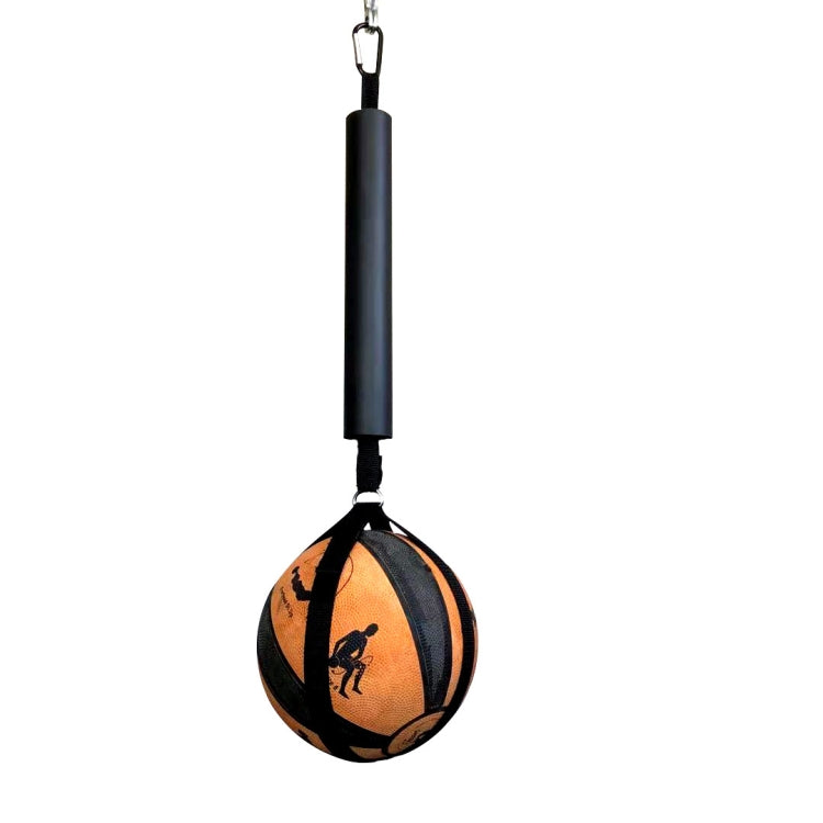 Suspended Basketball Jump Training Aid Volleyball Foam Stick Swivel Bandage Juggle Device(Black)