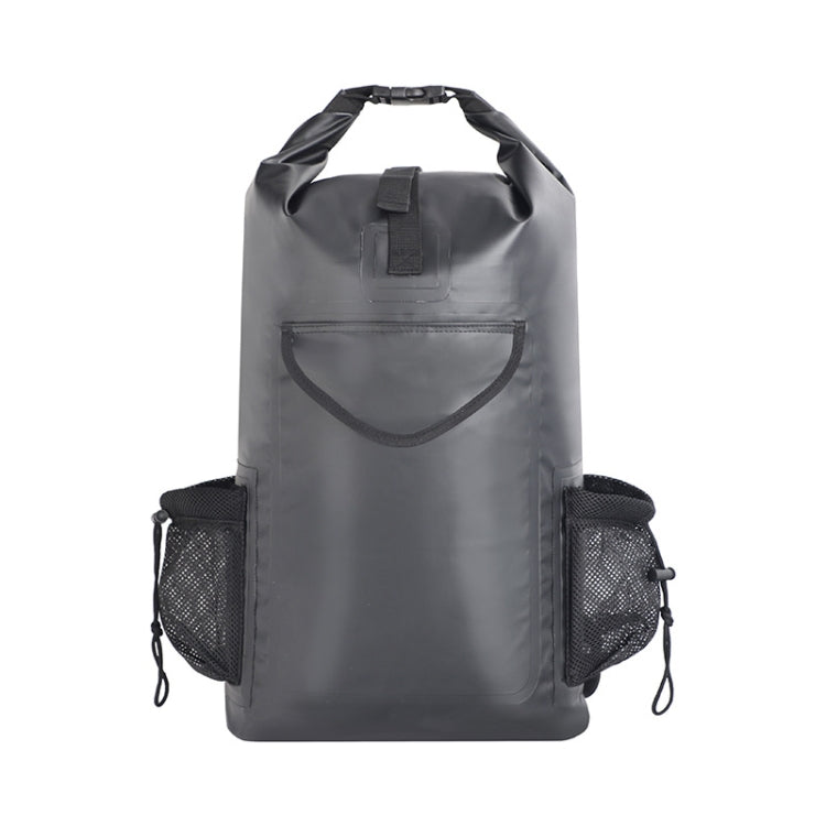 TM0319007 Cycling Large Capacity Travel Backpack PVC Swimming Drifting Water Waterproof Bag, Size: 20L(Black)