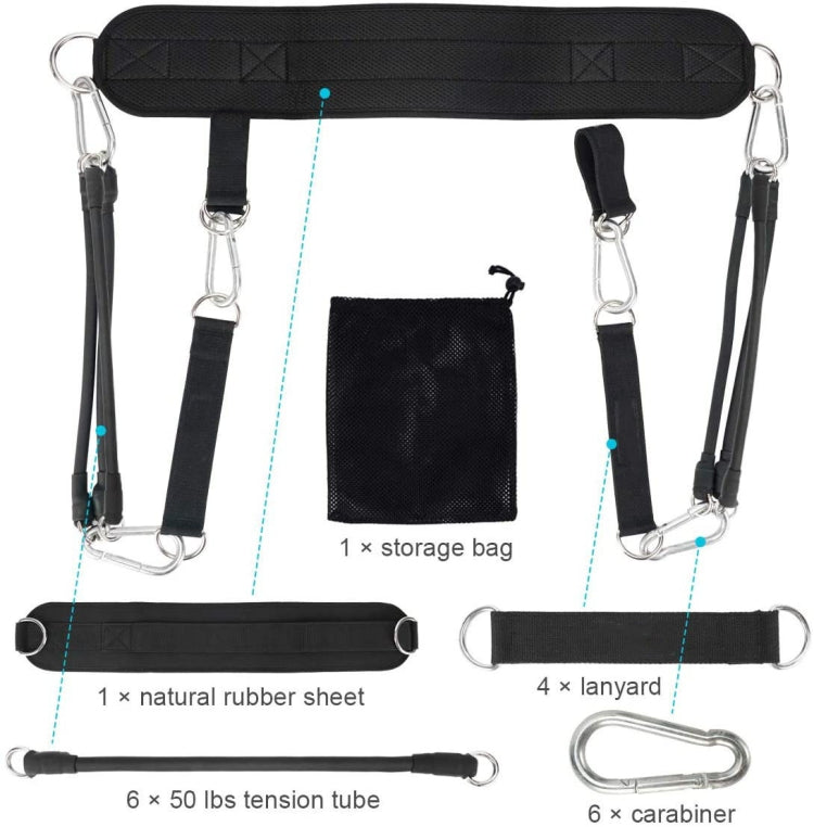 Pull-Up Assist Belt Suspension Belt Fitness Equipment(Black)
