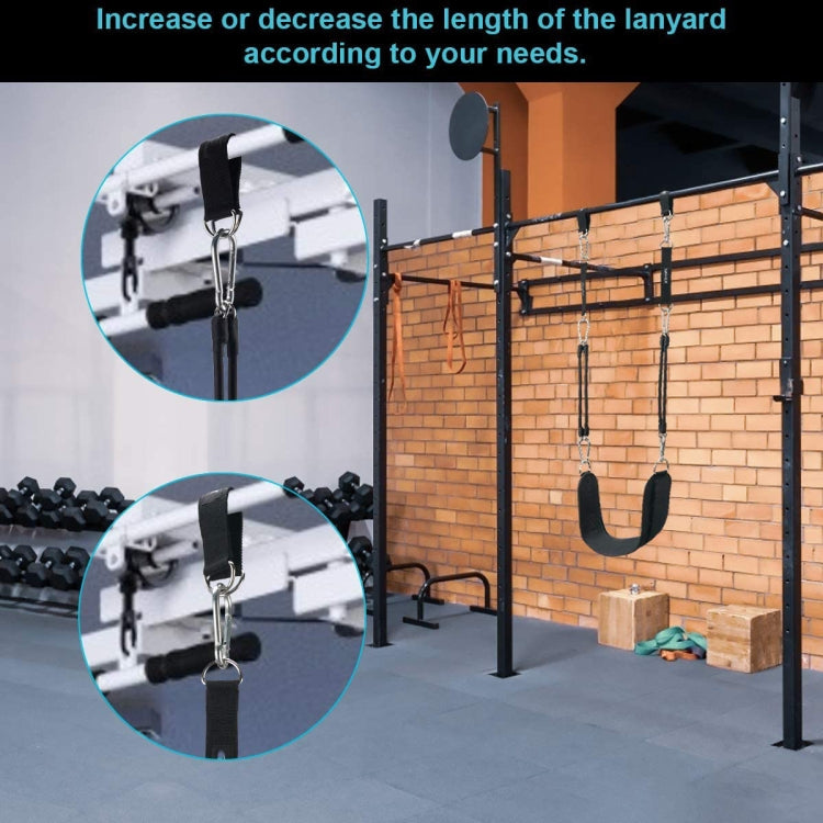 Pull-Up Assist Belt Suspension Belt Fitness Equipment(Black)