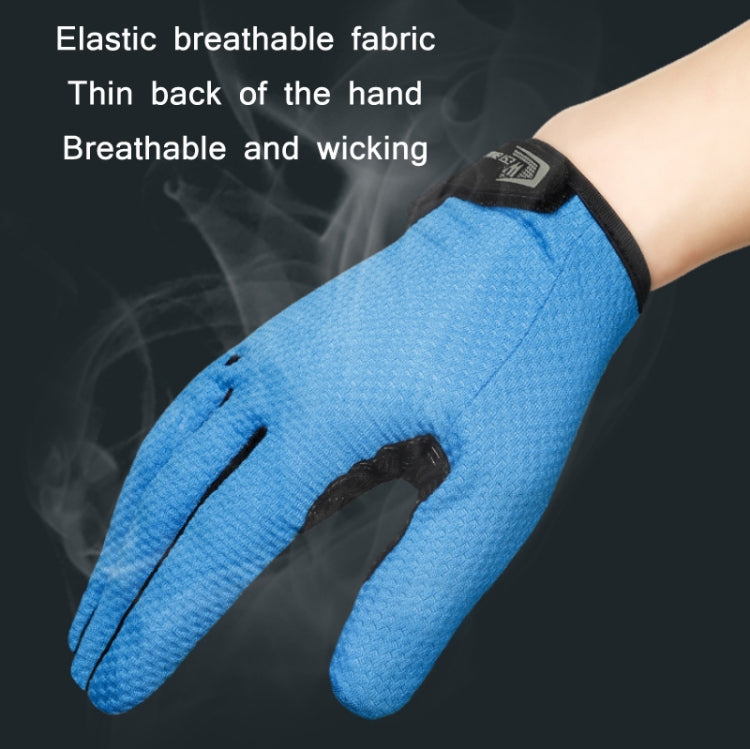 WEST BIKING YP0211223 Full-Finger Gloves For Cycling Shock Absorption Non-Slip Touch Screen Gloves, Size: L