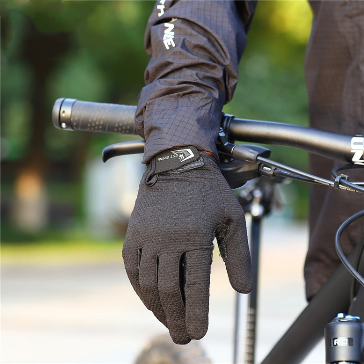 WEST BIKING YP0211223 Full-Finger Gloves For Cycling Shock Absorption Non-Slip Touch Screen Gloves, Size: XL