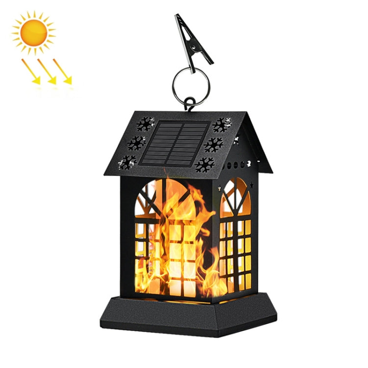 99 LED Solar Flame Light Metal House Light Outdoor Garden Courtyard Light(SZ-19008)