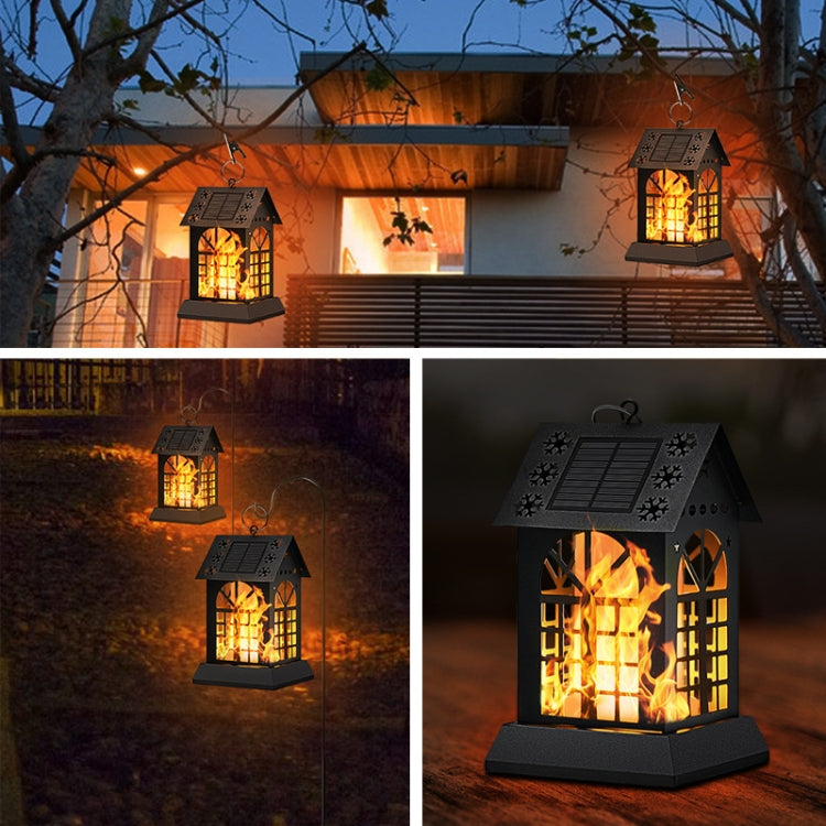 99 LED Solar Flame Light Metal House Light Outdoor Garden Courtyard Light(SZ-19008)