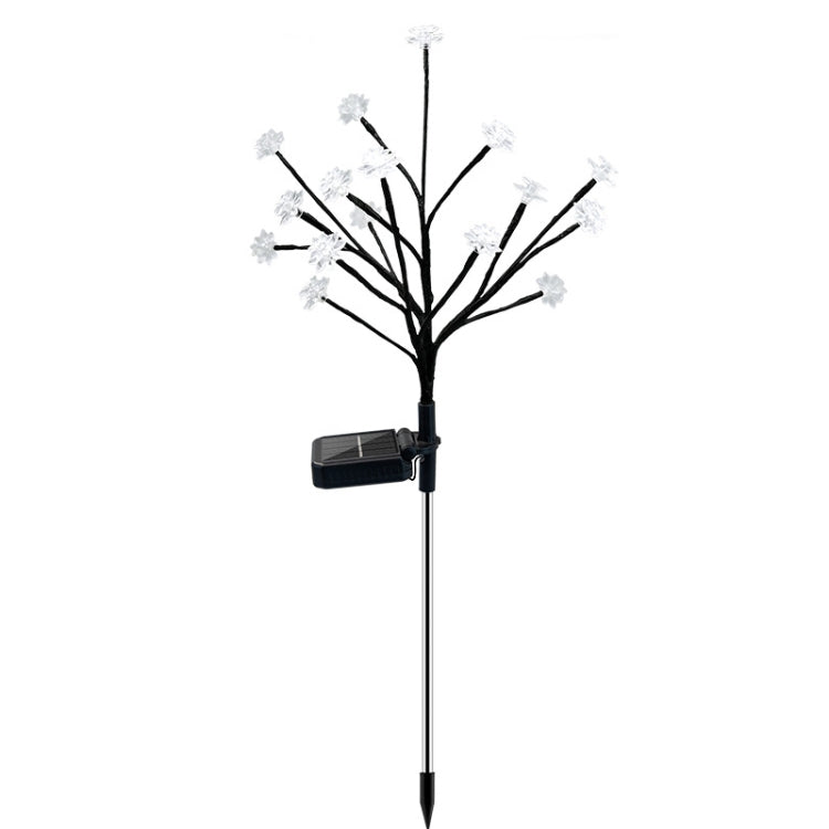 16 LED Solar Tree Branch Lotus Lamp Outdoor  Garden Lawn Light