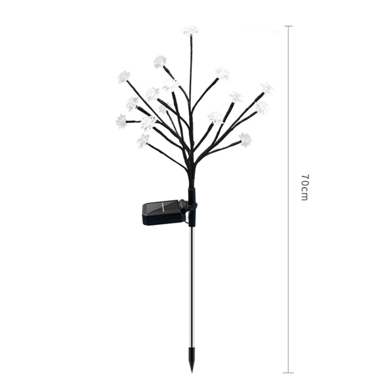 16 LED Solar Tree Branch Lotus Lamp Outdoor  Garden Lawn Light