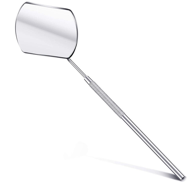 3 PCS Eyelash Extension Handheld Inspection Mirror Rectangular Lens Anti-Warping Root Anti-Fog Mirror Eyelash Mirror, Color Classification: Silver