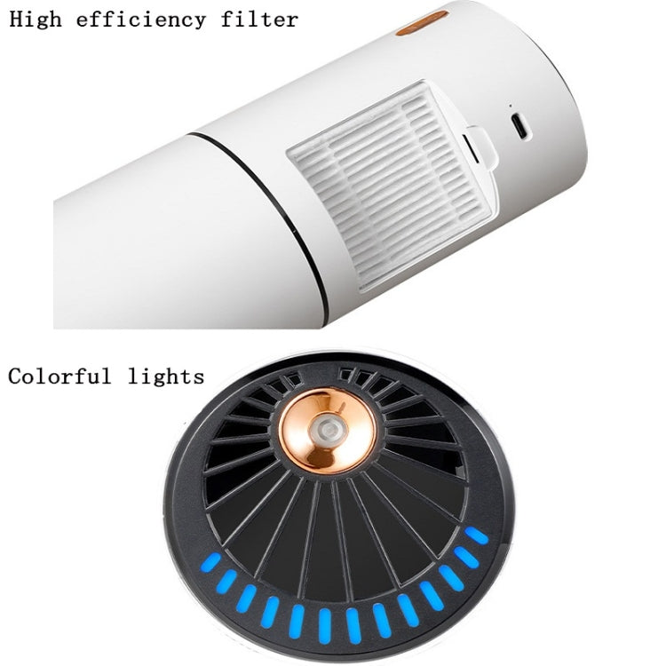 230ML 2 In 1 Air Humidifier Spray Moisturizing Negative Ion Car Air Purifier(White)