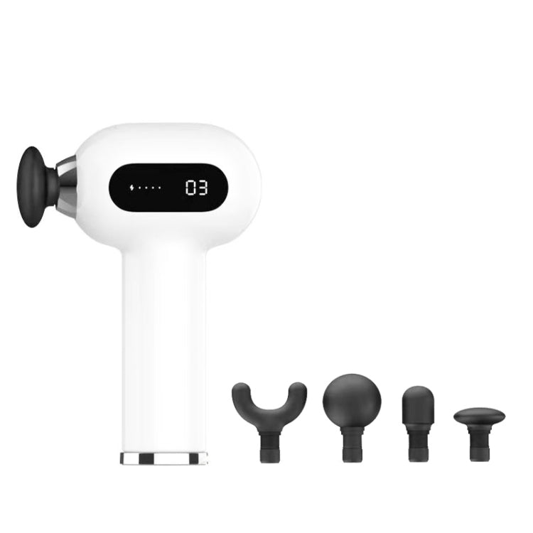 Portable Electric Fascia Device Relaxes And Relieves Muscle Aches And Waist Silicone Massager(White)