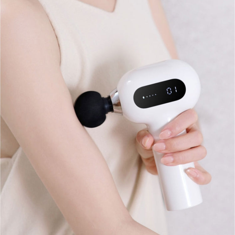 Portable Electric Fascia Device Relaxes And Relieves Muscle Aches And Waist Silicone Massager(White)