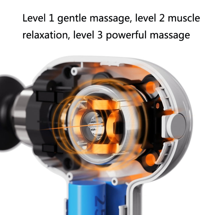 Portable Electric Fascia Device Relaxes And Relieves Muscle Aches And Waist Silicone Massager(White)
