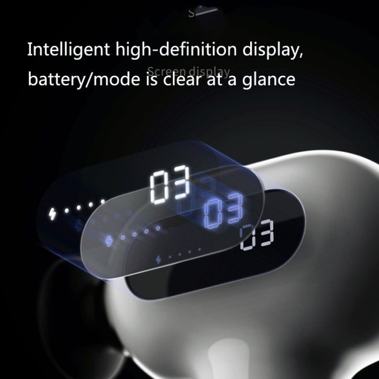 Portable Electric Fascia Device Relaxes And Relieves Muscle Aches And Waist Silicone Massager(White)