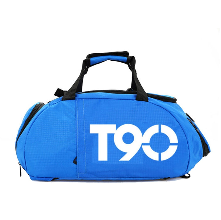 Fitness Sports Travel Bag Men And Women The Same Large-Capacity Backpack Hand-Held Shoulder Bag With Independent Shoe Position, Colour: Blue