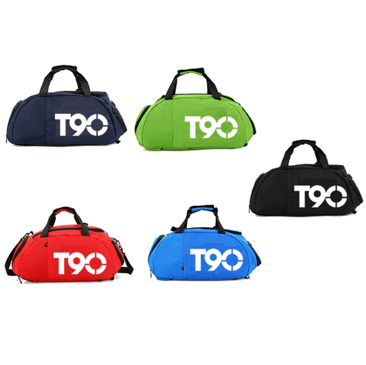 Fitness Sports Travel Bag Men And Women The Same Large-Capacity Backpack Hand-Held Shoulder Bag With Independent Shoe Position, Colour: Deep Blue