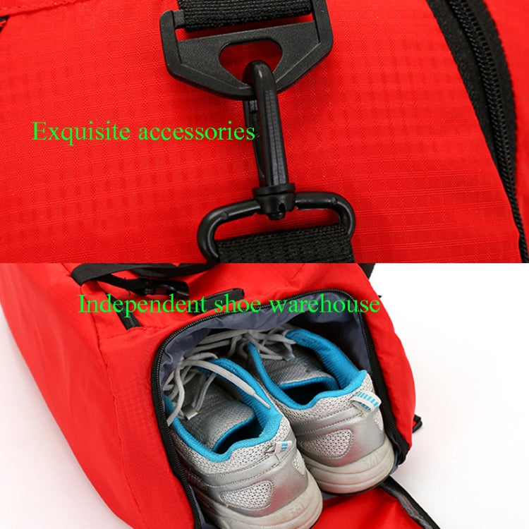 Fitness Sports Travel Bag Men And Women The Same Large-Capacity Backpack Hand-Held Shoulder Bag With Independent Shoe Position, Colour: Deep Blue