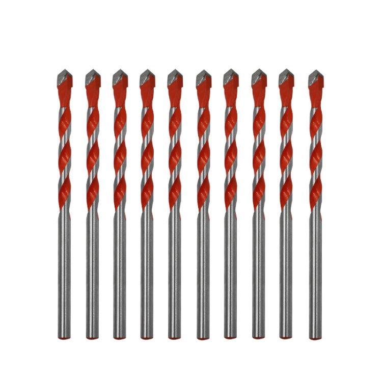 10 PCS Ceramic Triangle Handle Metal Flashlight Drill Bit, Size: 5mm