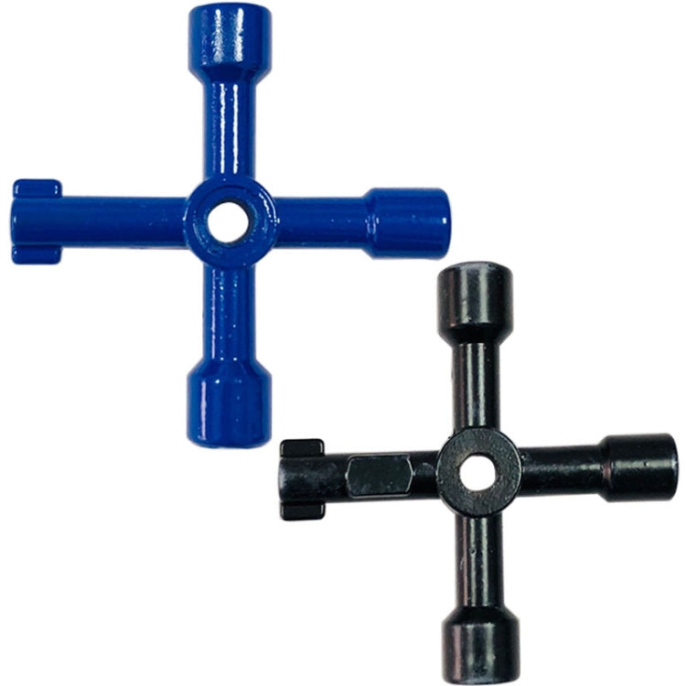 4 PCS Elevator Water Meter Valve Cross Key Inner Triangle Wrench, Style: A Black
