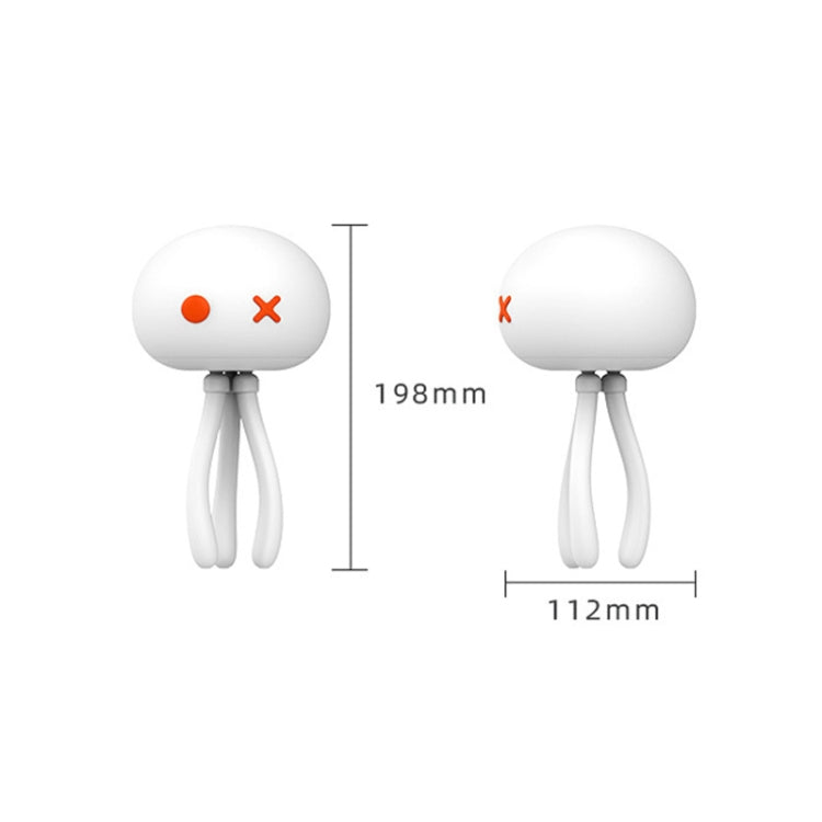 H10 Smart Silicone Sensor Night Light Jellyfish Shape Eye Protection Sleep Light, Spec: 1200mAh