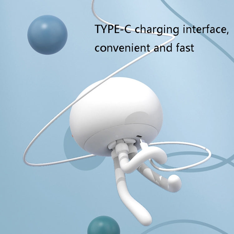 H10 Smart Silicone Sensor Night Light Jellyfish Shape Eye Protection Sleep Light, Spec: 1200mAh