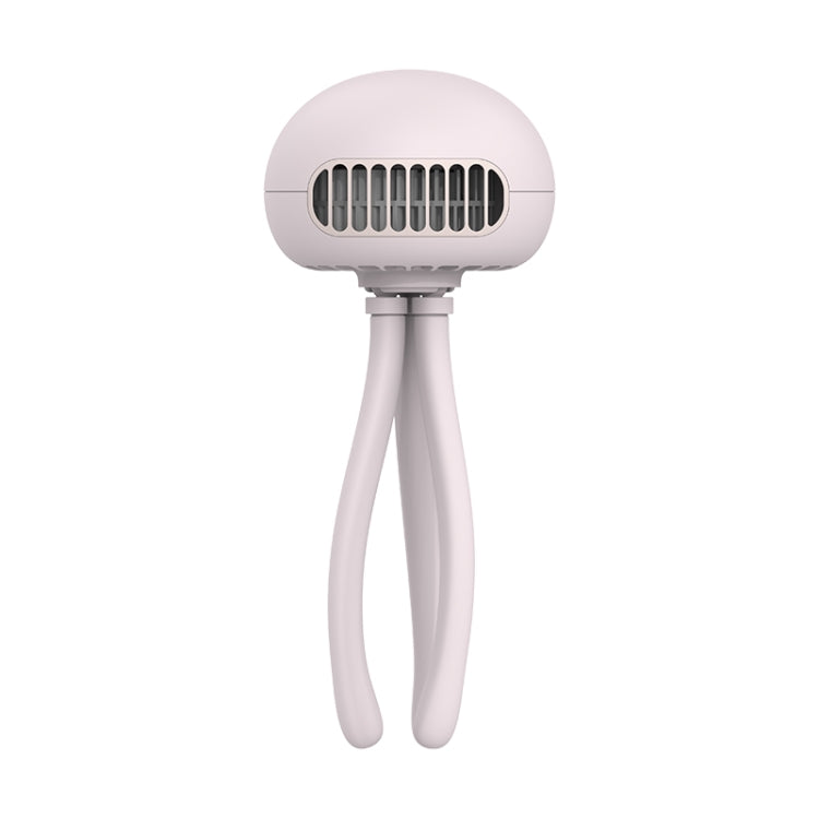 Stroller USB Leafless Octopus Fan Handheld Desktop Phone Stand Octopus Jellyfish Fan,Version: 2000 mA  Standard Version (Pink)