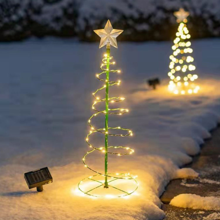 Christmas Garden LED Solar Ground Light Star Christmas Tree Outdoor Decoration Light
