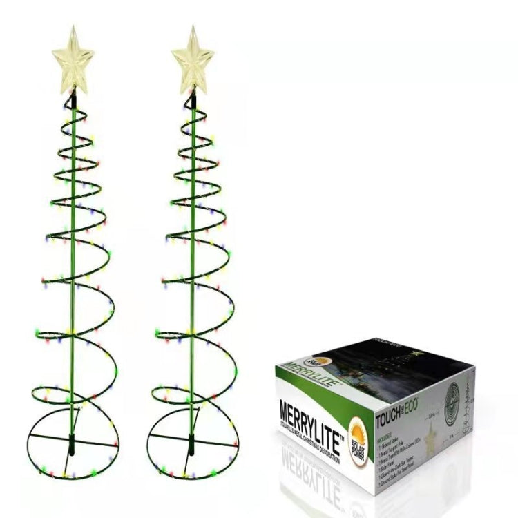 Christmas Garden LED Solar Ground Light Star Christmas Tree Outdoor Decoration Light